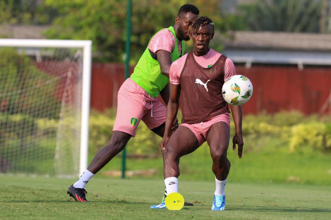 Pape Ibnou Ba à l'entrainement