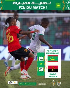 score du match Mauritanie - Angola - Coupe d'Afrique des Nations 2023