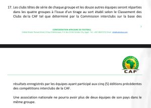 Correspondance FFRIM - Federation de Football du Soudan 